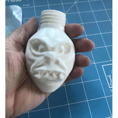 Beastly Bulb Christmas Bulb bath bomb/soap/ Ornament Handmade Plastic Mold