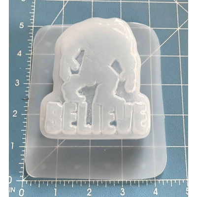 BELIEVE Big Foot Soap/Bath Bomb Handmade Plastic Mold