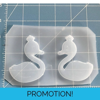 Set of 2 Retro Swans Handmad..