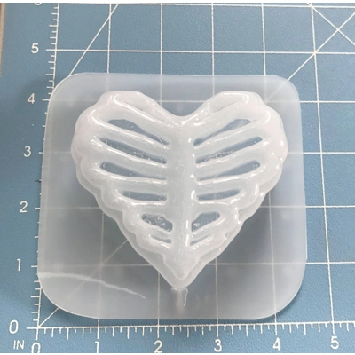 XL Ribcage Heart SOAP/Bath Bomb Handmade Plastic Mold