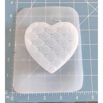 Mermaid Scale Heart Soap/Bat..