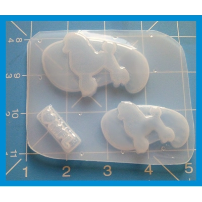MFL Exclusive Retro Vintage Poodle Shapes handmade Plastic Mold COPY MFL Exclusive Retro Vintage Poodle Shapes handmade Plastic Mold COPY