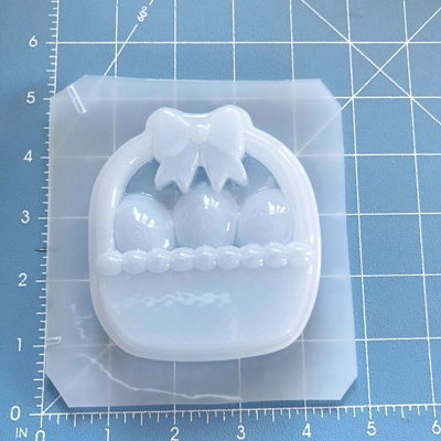 Easter Basket with Eggs Soap/ Bath Bomb Handmade Plastic Mold