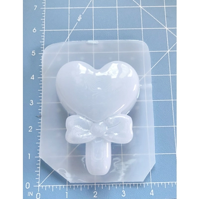 Heart Lollypop Soap/Bath Bomb Handmade Plastic Mold