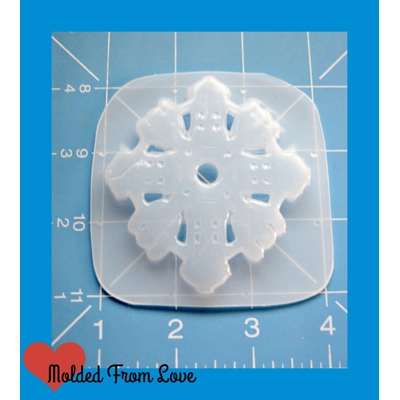 Dr. Who 1 Snowflake Ornament Handmade Plastic Mold