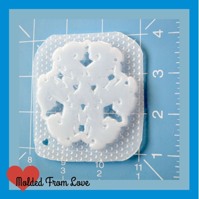 Unicorn Snowflake Ornament Handmade Plastic Mold
