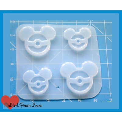 4 Mouse Pokeball Shapes Handmade Plastic Mold 4 Mouse Pokeball Shapes Handmade Plastic Mold
