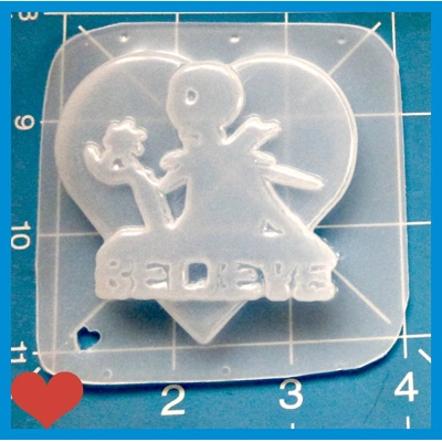 Believe Jack Silhouette Ornament Handmade Plastic Mold