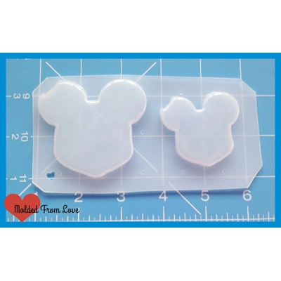 2 Bitten Mouse Head Blanks handmade Plastic Mold 2 Bitten Mouse Head Blanks handmade Plastic Mold