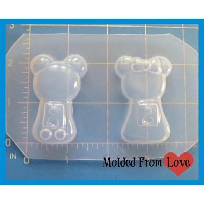 Amanda's mouse Girl and Boy Bubblegum machines handmade Plastic Mold