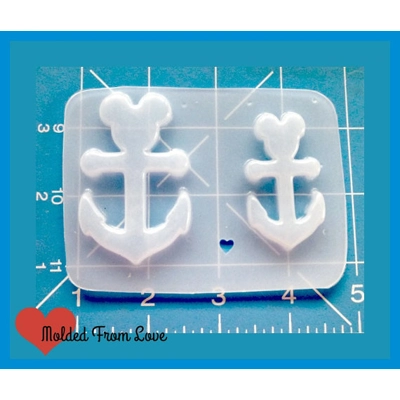 2 Mouse shape Anchors Handmade Plastic Mold 2 Mouse shape Anchors Handmade Plastic Mold