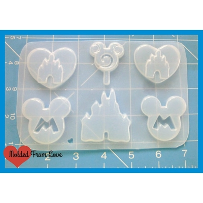 Castles and Mouse Heads Pallet Handmade Plastic Mold Castles and Mouse Heads Pallet Handmade Plastic Mold