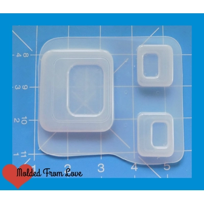 Lounge Series 3 Retro Square Shapes Handmade Plastic Mold Lounge Series 3 Retro Square Shapes Handmade Plastic Mold