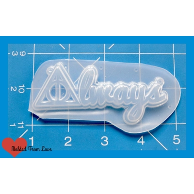Harry Potter ALWAYS layered word Handmade Plastic mold Harry Potter ALWAYS layered word Handmade Plastic mold