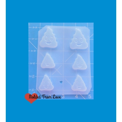 Pallet of 6 Kawaii Poo Poos Handmade Plastic Mold