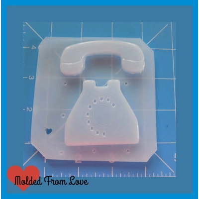 Retro Telephone and Receiver handmade Plastic Mold Retro Telephone and Receiver handmade Plastic Mold
