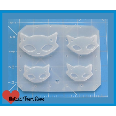 New Atomic Kitty Heads Handmade Plastic Mold New Atomic Kitty Heads Handmade Plastic Mold