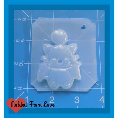 Moogle Character Facing Forward Handmade Plastic Mold Moogle Character Facing Forward Handmade Plastic Mold