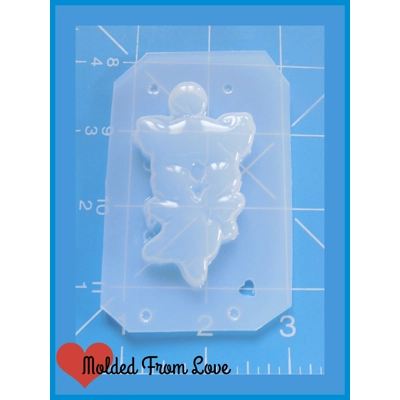 Moogle Character Sideways Handmade Plastic Mold Moogle Character Sideways Handmade Plastic Mold