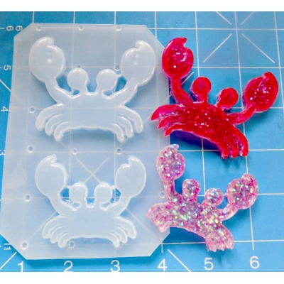 New Retro Style Crabby Crab Brooch Shapes handmade Plastic Mold New Retro Style Crabby Crab Brooch Shapes handmade Plastic Mold