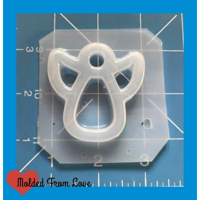 Kawaii Angel Open Bezel Shaker Style Mold
