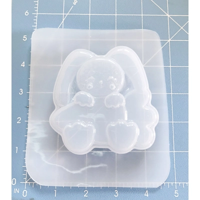 Bunny with Carrot Soap/Bath Bomb Handmade Plastic Mold