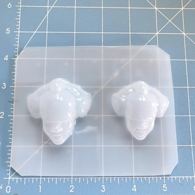 2 small Pennywise Heads handmade Plastic mold