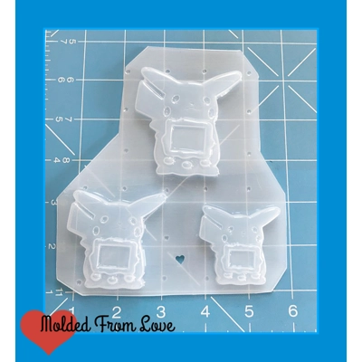 Pikachu Shape Tamagotchi Handmade Plastic Resin Mold Pikachu Shape Tamagotchi Handmade Plastic Resin Mold