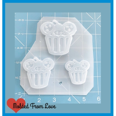 Mouse Cupcake Handmade Plastic Resin Mold