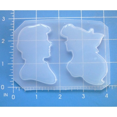 Mermaid And Prince Handmade Plastic Resin Mold