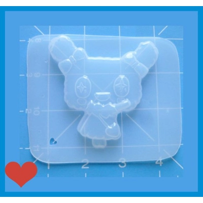 kawaii tamogotchi girl handmade plastic resin mold