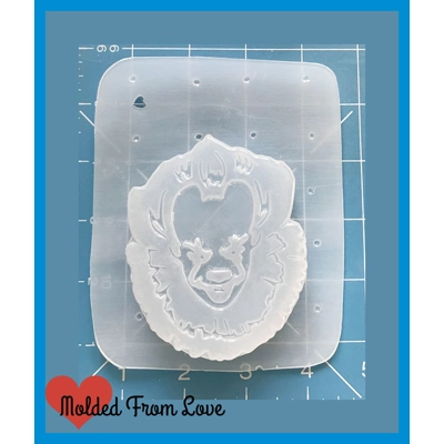 Killer Clown Soap Or Bath Bomb Handmade Plastic Resin Mold Killer Clown Soap Or Bath Bomb Handmade Plastic Resin Mold