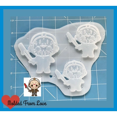 Kawaii Horror Movie Character 3 Handmade Plastic Resin Mold COPY