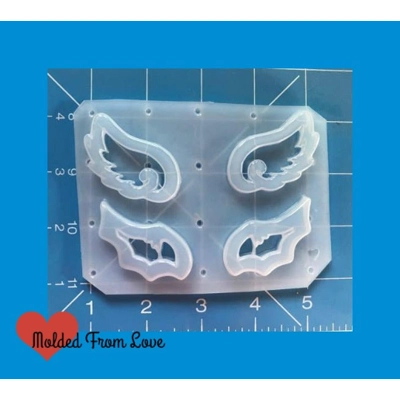 Pair of open style Kawaii Wings and Bat Wings