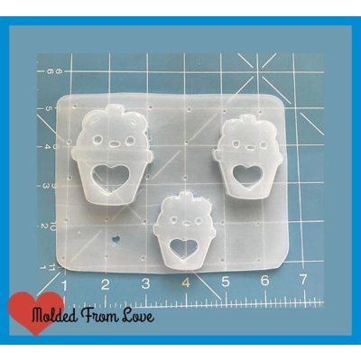 Kawaii Chibi Bear Drink Shaker You Chose Size! Handmade Plastic Mold Kawaii Chibi Bear Drink Shaker You Chose Size! Handmade Plastic Mold