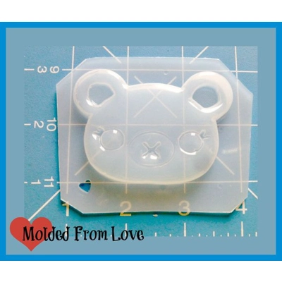 Kawaii Bear Head Handmade Plastic Resin Mold Kawaii Bear Head Handmade Plastic Resin Mold