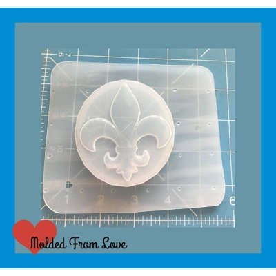 Fleur De Lis Soap Or Bath Bomb Handmade Plastic Mold