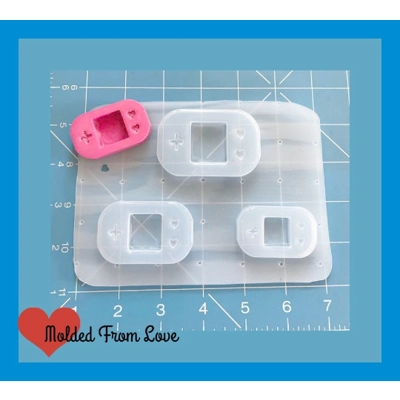 Retro Video Game System2 Open Bezel shaker Style handmade Plastic Mold Retro Video Game System2 Open Bezel shaker Style handmade Plastic Mold