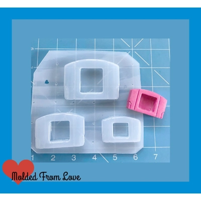 NEW! Retro Video Game Cartridge Open Bezel Shaker Style Handmade Plastic Mold