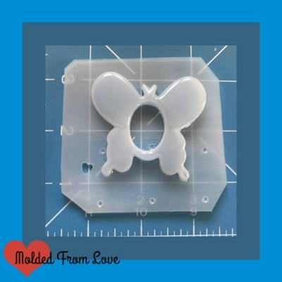 Butterfly Open Bezel Shaker Style Handmade Plastic mold Butterfly Open Bezel Shaker Style Handmade Plastic mold