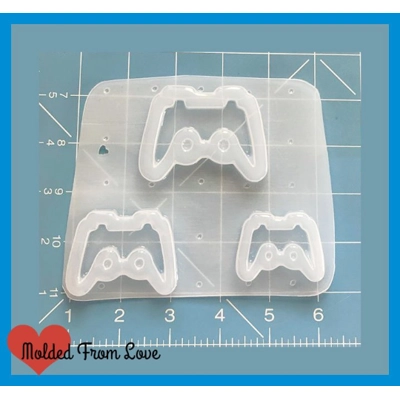 Video Game Controllers 1 Open Bezel Shaker Style Handmade Plastic Mold Video Game Controllers 1 Open Bezel Shaker Style Handmade Plastic Mold