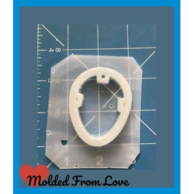 Jason Mask Open Bezel Shaker Style Handmade Plastic Mold Jason Mask Open Bezel Shaker Style Handmade Plastic Mold