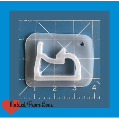 Bumper Car Open Bezel Shaker Style Handmade Plastic Mold