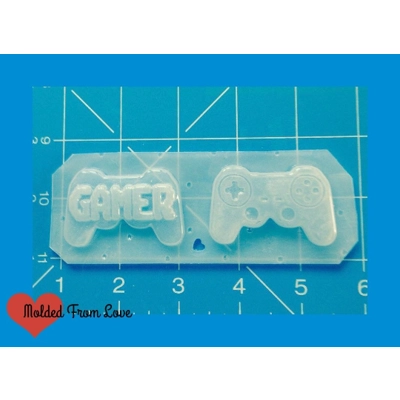 Gamer Word and Contoller Handmade Plastic resin mold Gamer Word and Contoller Handmade Plastic resin mold