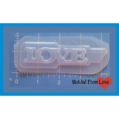 Lipstick Layered LOVE word Handmade Plastic Resin Mold