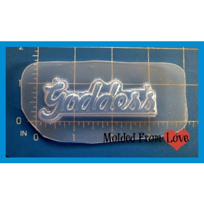 Goddess Layered Word Handmade Plastic Resin mold