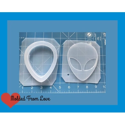 Alien Head Trinket Box Handmade Plastic Mold
