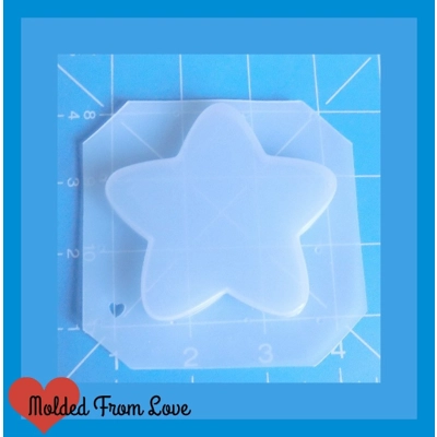 XL Kawaii 3" Roundy Star Handmade Plastic Mold XL Kawaii 3" Roundy Star Handmade Plastic Mold