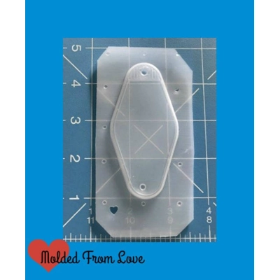 Retro/Vintage Hotel Key Fob Handmade Plastic Mold Retro/Vintage Hotel Key Fob Handmade Plastic Mold