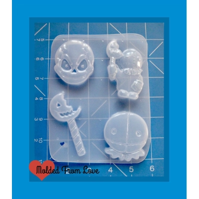 Trick Or Treat Pallet 1 Handmade Plastic Mold Trick Or Treat Pallet 1 Handmade Plastic Mold